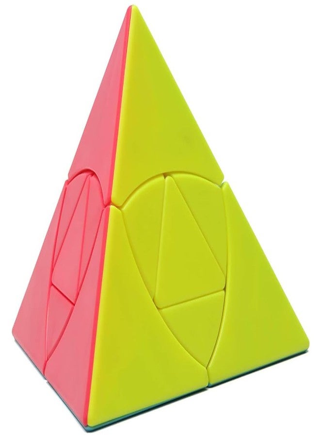 HAWKISTER Qiyi Duomo Cube Pyramid Stickerless Pyraminx Speed Cube Twist Toy Puzzle, 6+ Years - Image 2